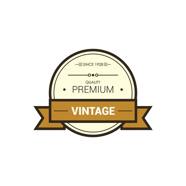 Vintage Label Text Ribbon — Stock Vector