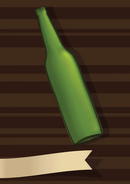 Ilustração Vetorial Uma Garrafa Vinho — Vetor de Stock