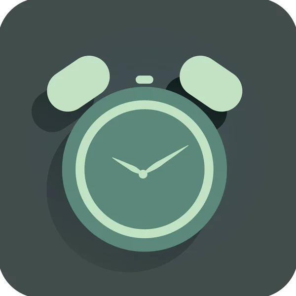 Icono Del Reloj Despertador Ilustración Vectorial — Vector de stock