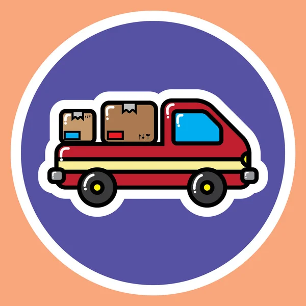 Logistik Icon Vektor Illustration — Stockvektor