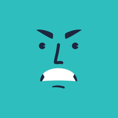 Yüzün yaratıcı vektör illüstrasyonu