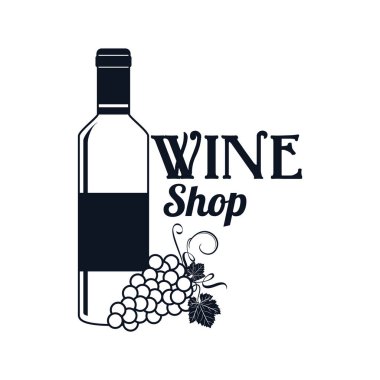 şarap vektör illüstrasyonu, simge element arkaplanı