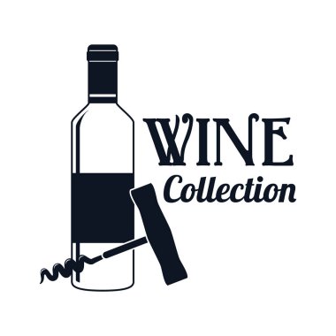 şarap vektör illüstrasyonu, simge element arkaplanı