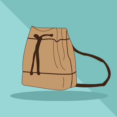 Moda ve yaz kıyafetleri ikonunun vektör illüstrasyonu