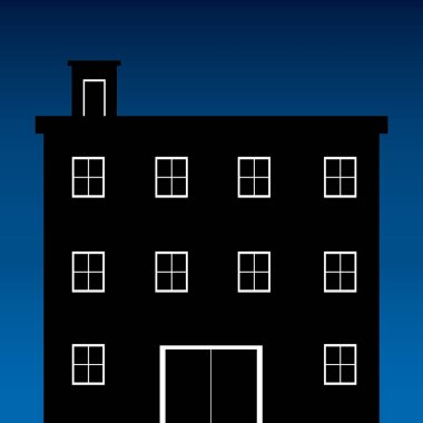 Bir evin vektör illüstrasyonu