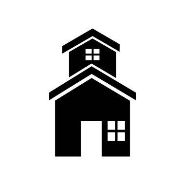 Ev simgesi vektör illüstrasyonu