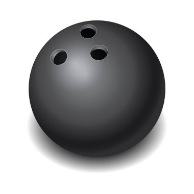 Masada gölgesi olan siyah ve beyaz bowling topu.