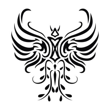 kabile dövme sanatı. Ejderhanın vektör çizimi.