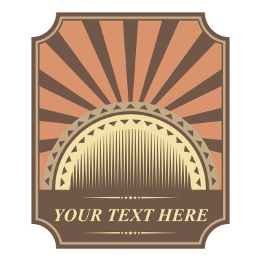 soyut vintage arkaplan vektör çizimi