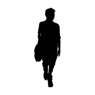 kadın siluet vektör simgesi