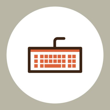 bilgisayar klavyesi vektör illüstrasyonu