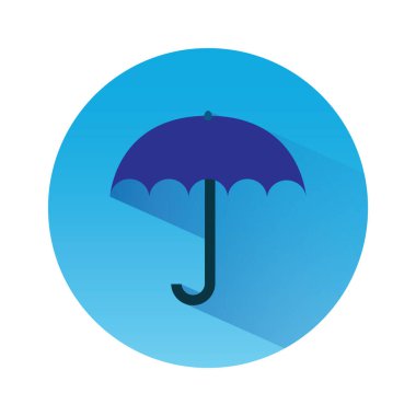 şemsiye simgesi vektör illüstrasyonu