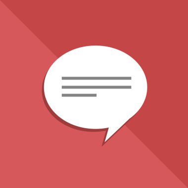 konuşma balonu simgesi, vektör illüstrasyonu