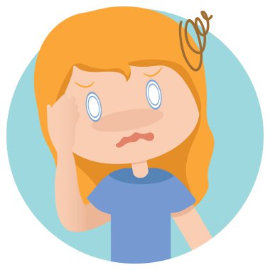 Güzel bir genç kızın resmi.