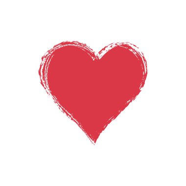 kalp şekli vektör illüstrasyonu