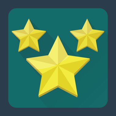 Altın yıldızın vektör çizimi