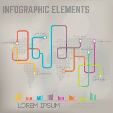 Basit grafik simgesi vektör illüstrasyonu