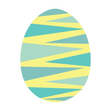 Paskalya yumurtası beyaz arkaplanda izole