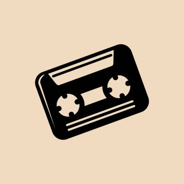 Teyp simgesinin vektör illüstrasyonu