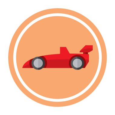 Kırmızı scooter 'ın vektör çizimi.