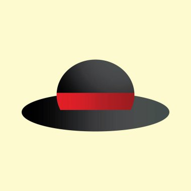 Hasır şapkanın vektör illüstrasyonu