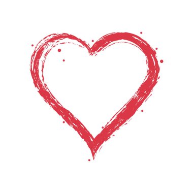 kalp şekli aşk kartı çizimi