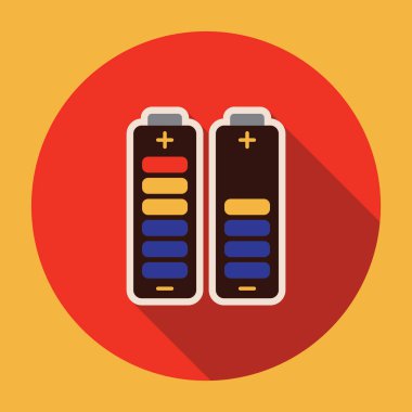 Modern b 'nin vektör illüstrasyonunda pil eksikliği