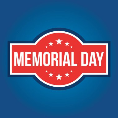 ABD Anma Günü tabelasının vektör illüstrasyonu