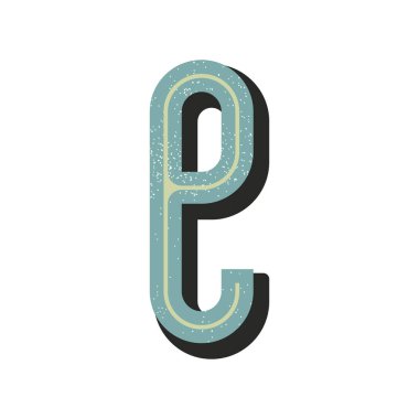 Beyaz arkaplanda izole edilmiş alfabe harfi 