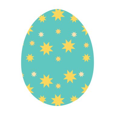 Paskalya yumurtası ikonu vektör çizimi tasarımı