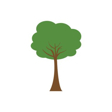 ağaç simgesi vektör illüstrasyonu
