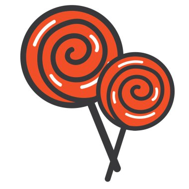 Cadılar Bayramı şekerlerinin vektör çizimi