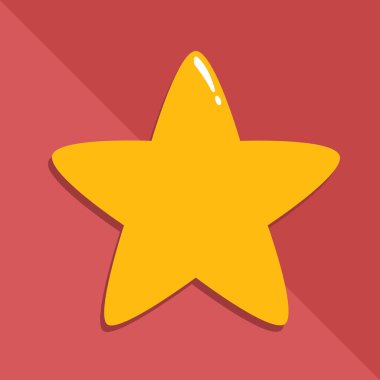 vektör düz tasarım modern yıldız simgesi izole