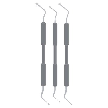 Diş düzlüğü simgesi, vektör illüstrasyonu