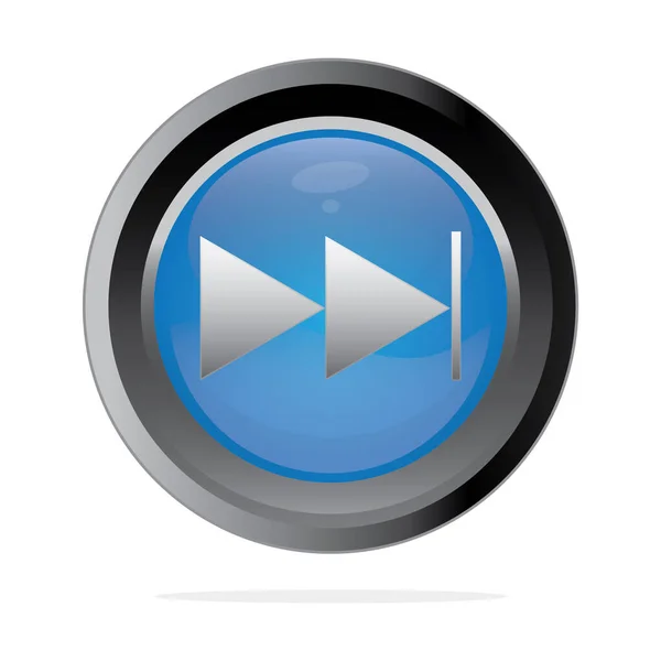 Media Player Button Icon — Stock Vector