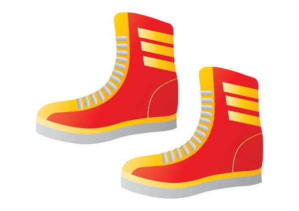 Natale Boot Snowboard Icona — Vettoriale Stock