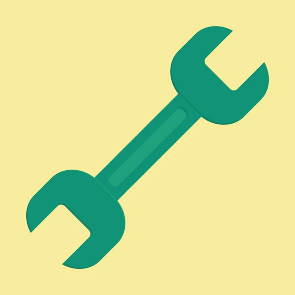 Schraubenschlüssel Und Schraubenzieher Symbol Vektorillustration — Stockvektor