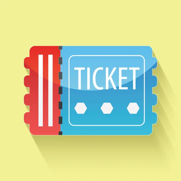 Illustration Vectorielle Ticket Fond Élément Icône — Image vectorielle