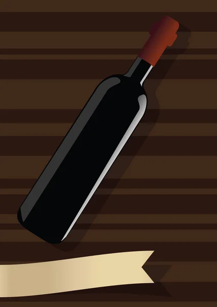 Wein Flasche Vektor Illustration — Stockvektor