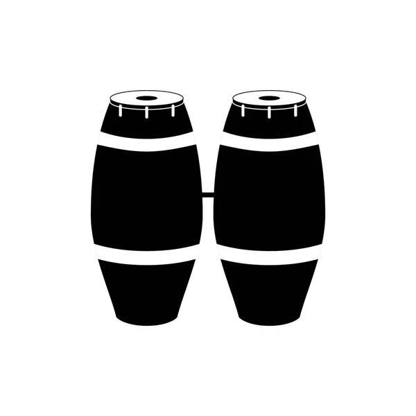 啤酒病媒图标 模仿在白色背景上画黑色扁平标志 — 图库矢量图片