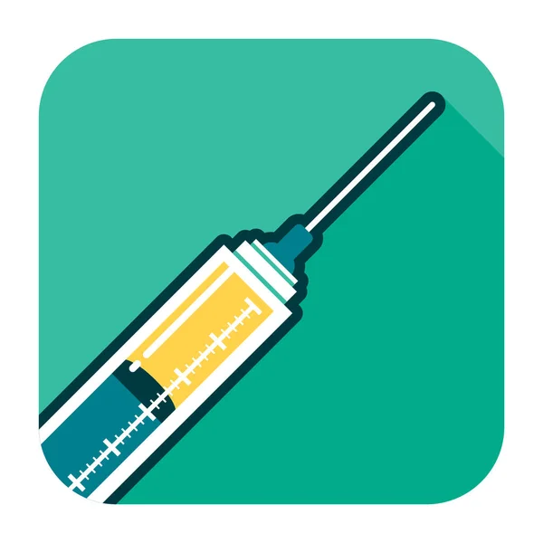 Creative Vector Illustration Syringe — Stock Vector