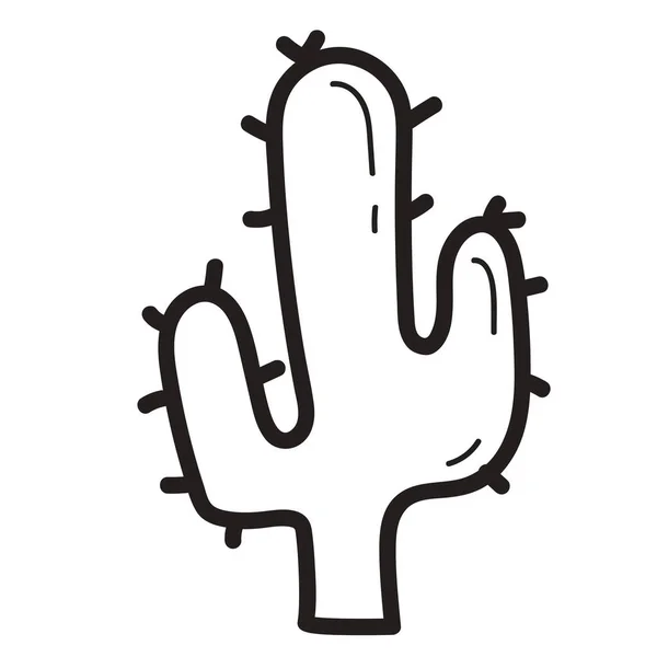 Icône Cactus Dans Style Simple Isolé Sur Fond Blanc — Image vectorielle