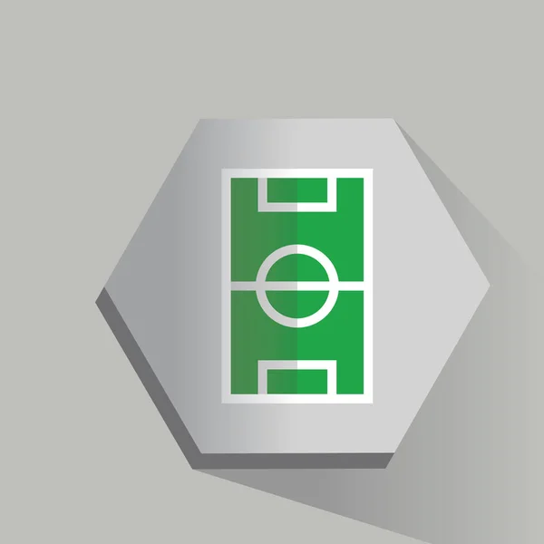 Emblema Futebol Vetor Ilustração — Vetor de Stock