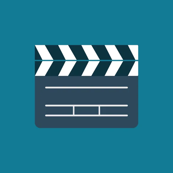 Filmklepper Icoon Vectorillustratie — Stockvector