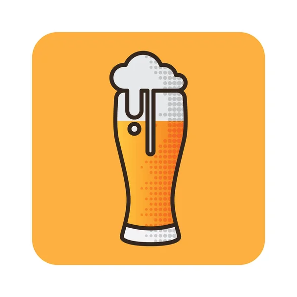 Bier Vektor Illustration Symbol Element Hintergrund — Stockvektor