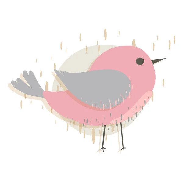 Ilustración Vectorial Pájaro Lindo — Archivo Imágenes Vectoriales