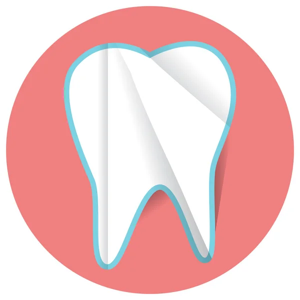 Dental Flat Icon Vector Illustration — Stock Vector