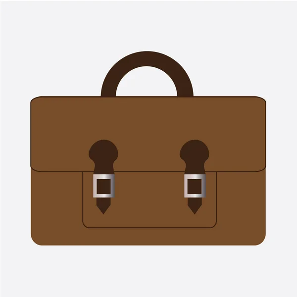 Briefcase Icon Flat Illustration Luggage Vector Icons Web — Stock Vector