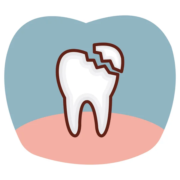 Tooth Icon Vector Illustration — Stock Vector