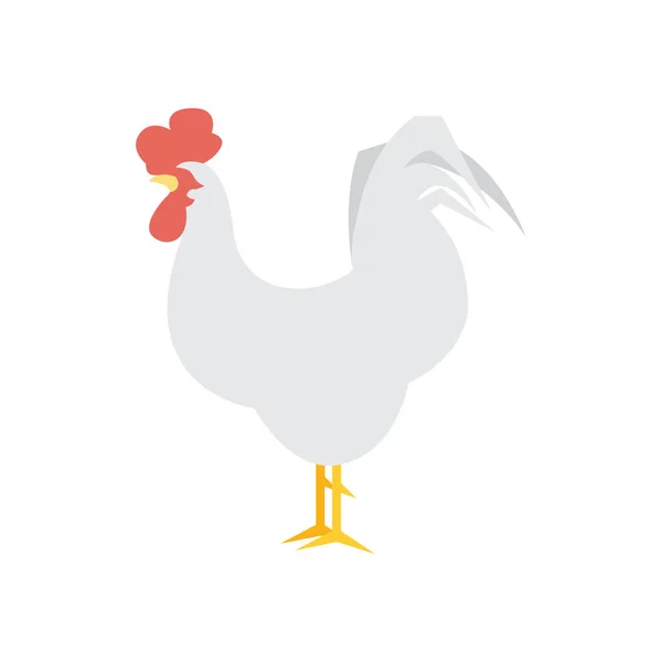 Gallo Icono Vector Ilustración — Vector de stock